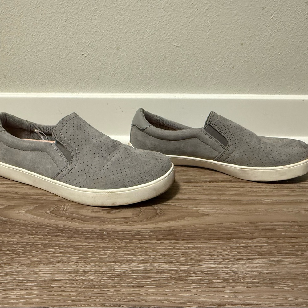 Gray Slip-On Shoes